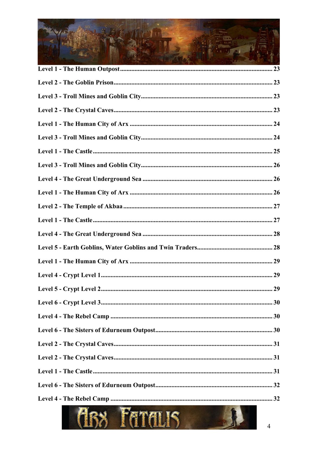 Arx Fatalis hidden cache and loot route reference