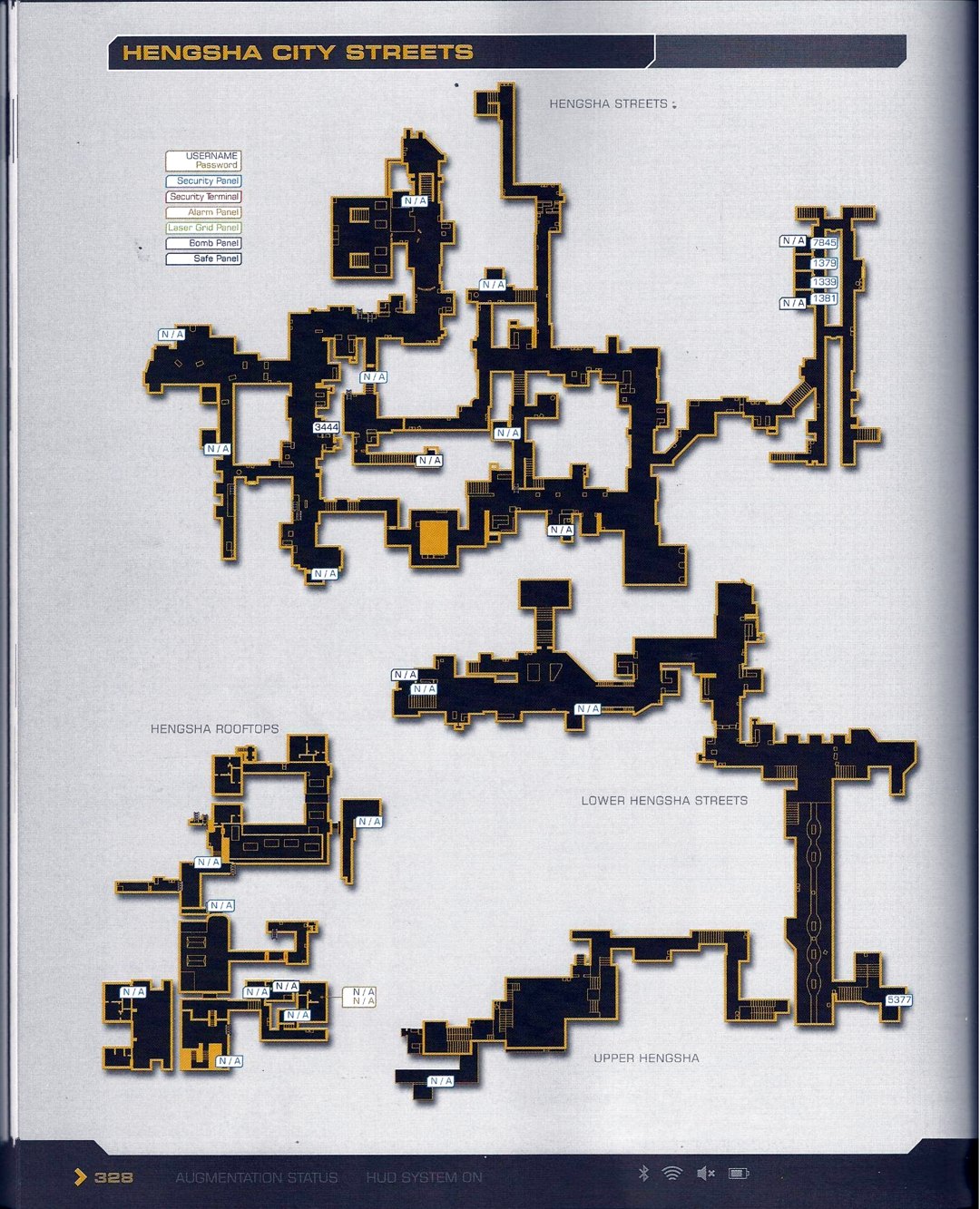 Late-game map/route perspective for stealth pacing