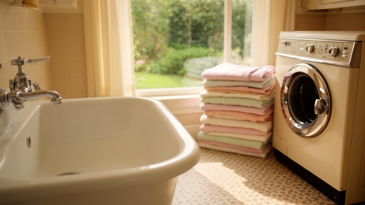 retro laundry detergent ads body image for The tidy laundry room