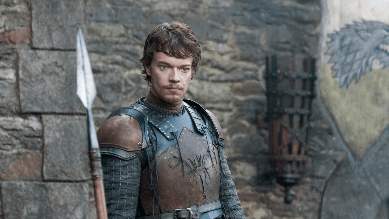 Game of Thrones S2E10 "Valar Morghulis" episode guide showing a lone woman opening massive stone doors in a torchlit fortress after battle