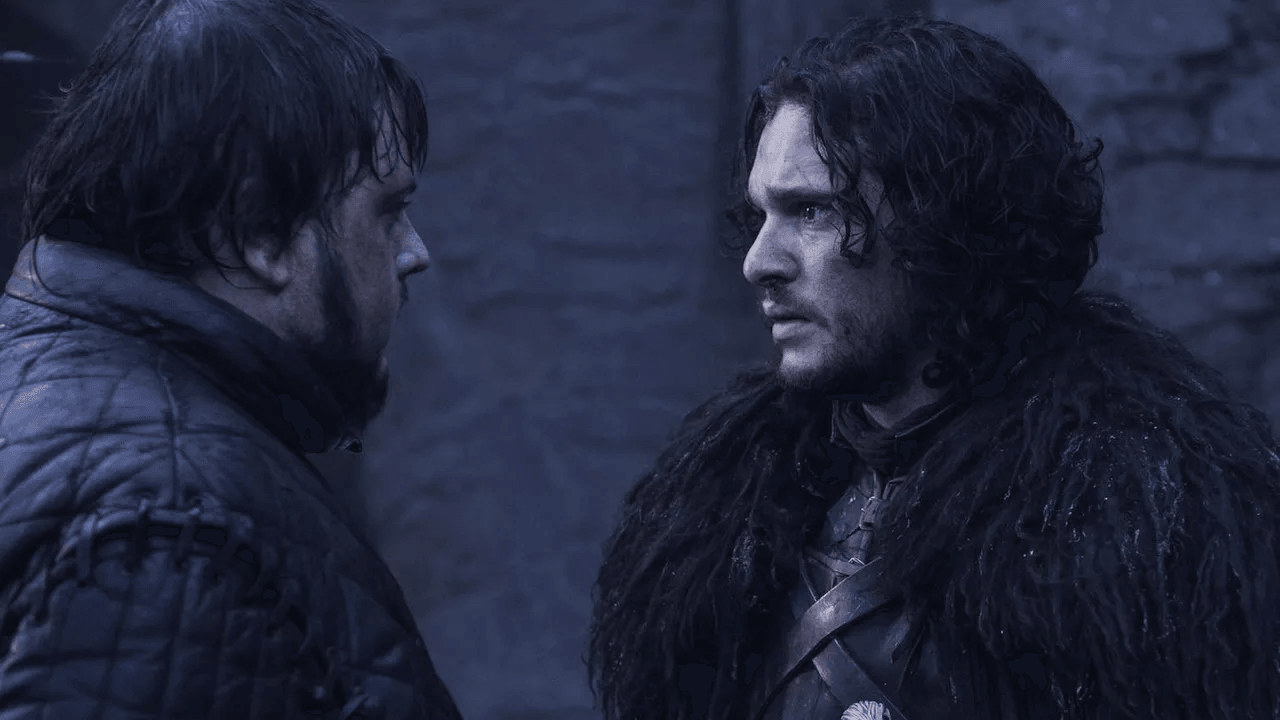 Game of Thrones S4E9 "The Watchers on the Wall" episode guide featuring defenders on a snowy wall during a night siege