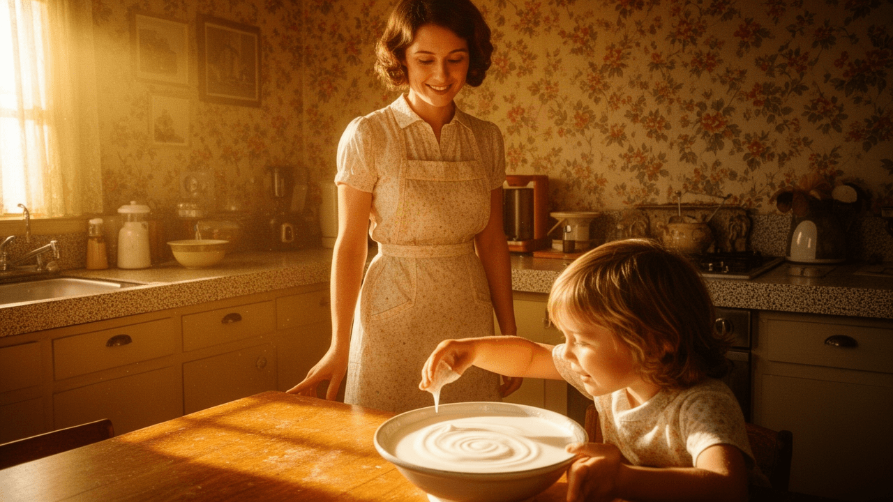 wide establishing scene supporting Family scenes made convenience look loving