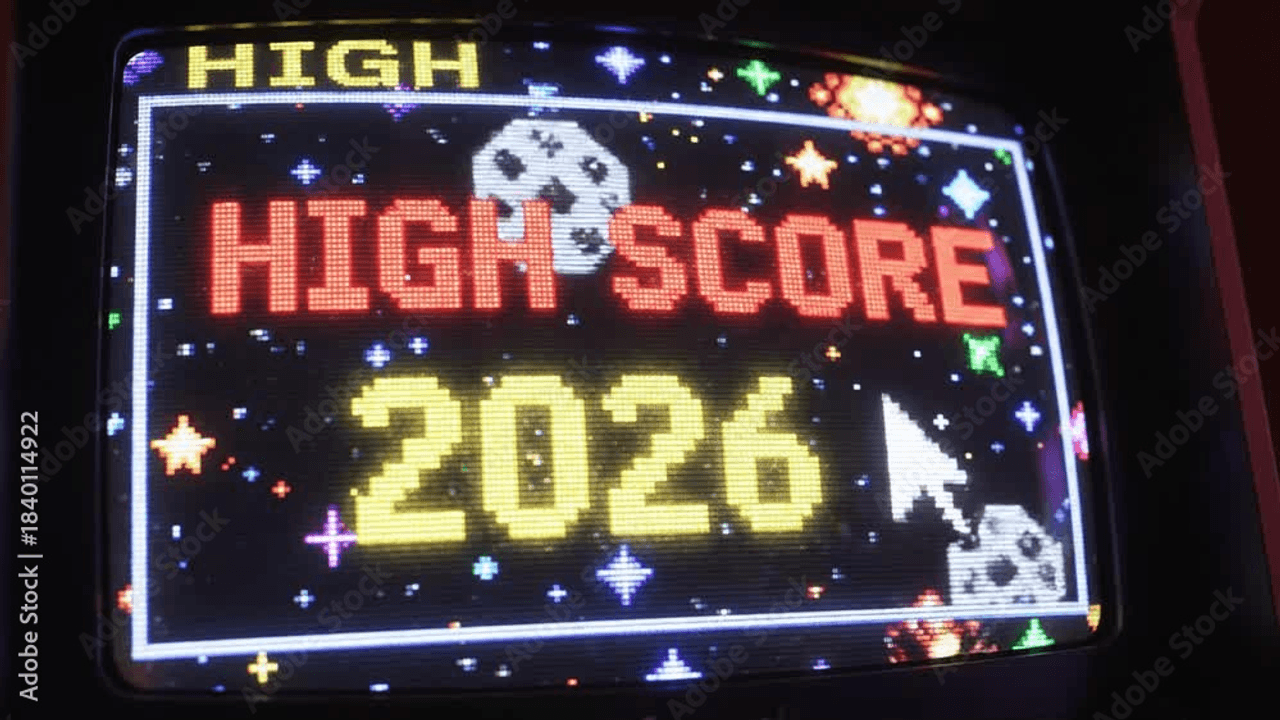 A focused player at a vintage cabinet studying the action while using arcade game high score strategies to push a run higher.